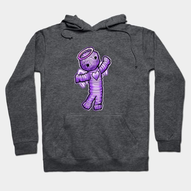 cute purple love angel Hoodie by weilertsen